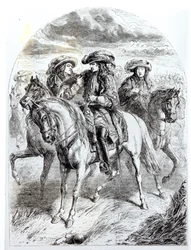 Wilhelm III (1650-1702) ranny w bitwie pod Boyne, 1 lipca 1690